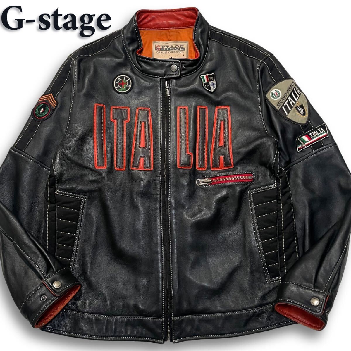 Yahoo!オークション -「g-stage レザー」(ジャケット、上着