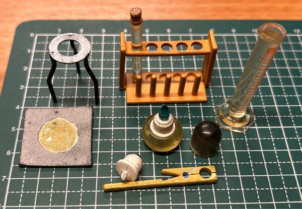 バンダイ ぼくの小学校 理解室編 実験 寄せ集め ミニチュア ドールハウス 送料無料