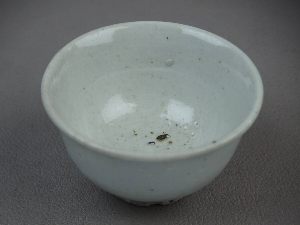 金閣】時代酒器 朝鮮 李朝 白磁 盃 ぐい呑 旧家蔵出(MC451)|李朝 金閣】時代酒器 朝鮮 李朝 白磁 盃 ぐい呑 旧家蔵出(MC451)|李朝