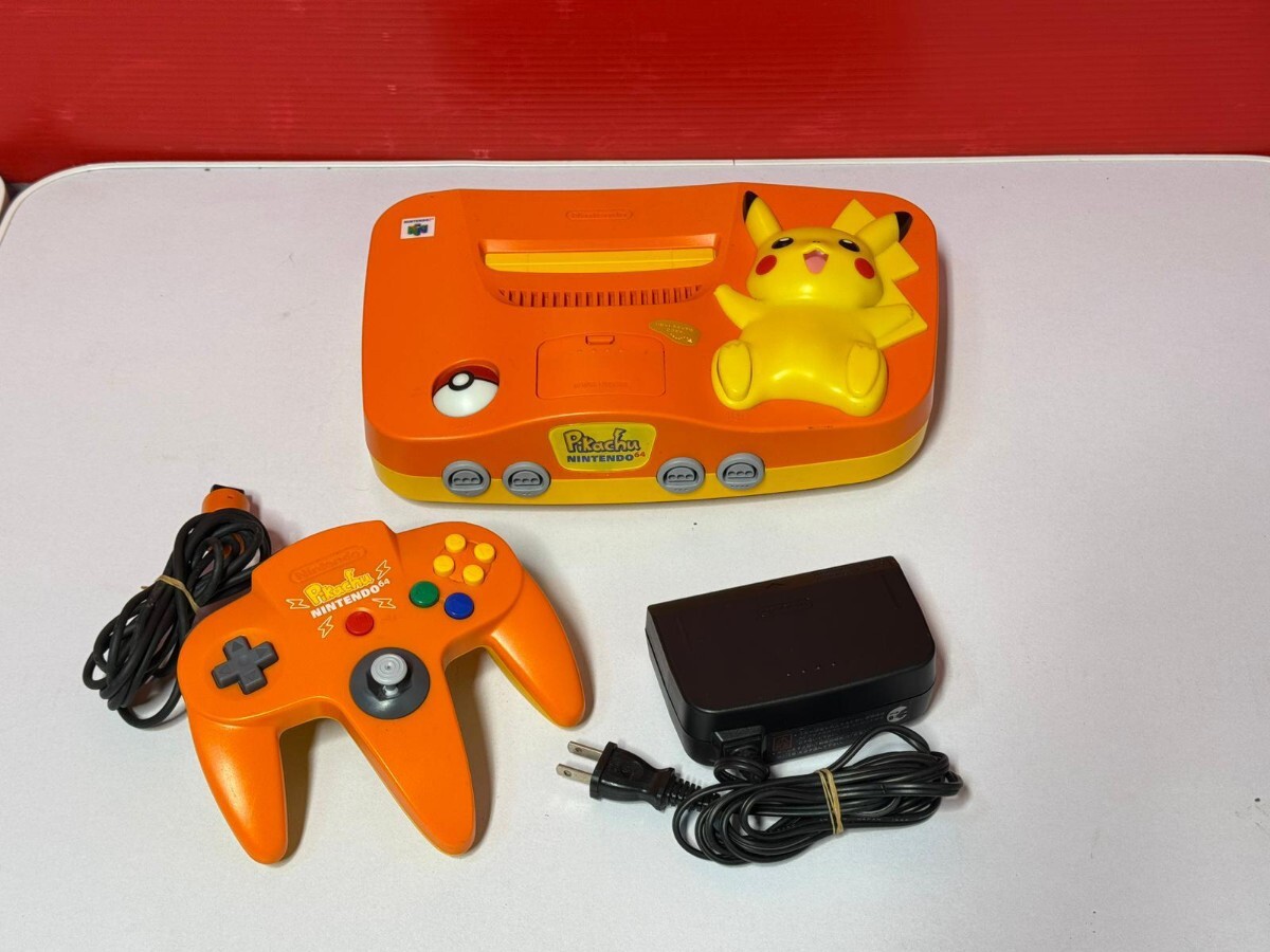 Yahoo!オークション -「ピカチュウ nintendo64本体 オレンジ」の