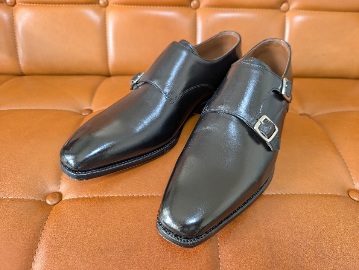 未使用 SAVILE ROW COMPANY 7 ダブルモンク 革靴 ドレスシューズ ビジネスシューズ モンクストラップ 紳士靴