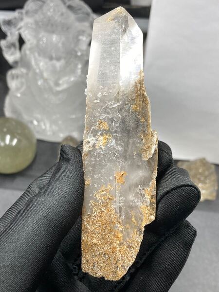 【とても綺麗】パキスタン産 ザギ マウンテン クオーツ ブルーザギガーデン 水晶 約107g 0121