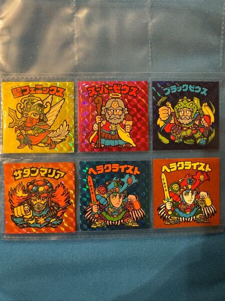 ビックリマン ヘッド 伝説 バインダー 限定 6コンプ スーパーゼウス ブラックゼウス ヘラクライスト 聖フェニックス サタンマリア