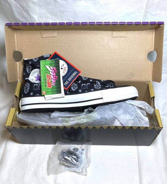 送料無料 新品 予約特典石仮面キーホルダー付き ジョジョの奇妙な冒険×CONVERSE ALL STAR HI / JO 27センチ