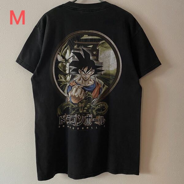古着 90s Dragon Ball Z Goku Shenron Tee M Black Anime Movie Band Rap ドラゴンボール 悟空 神龍 Tシャツ アニメ 漫画 シェンロン 1997