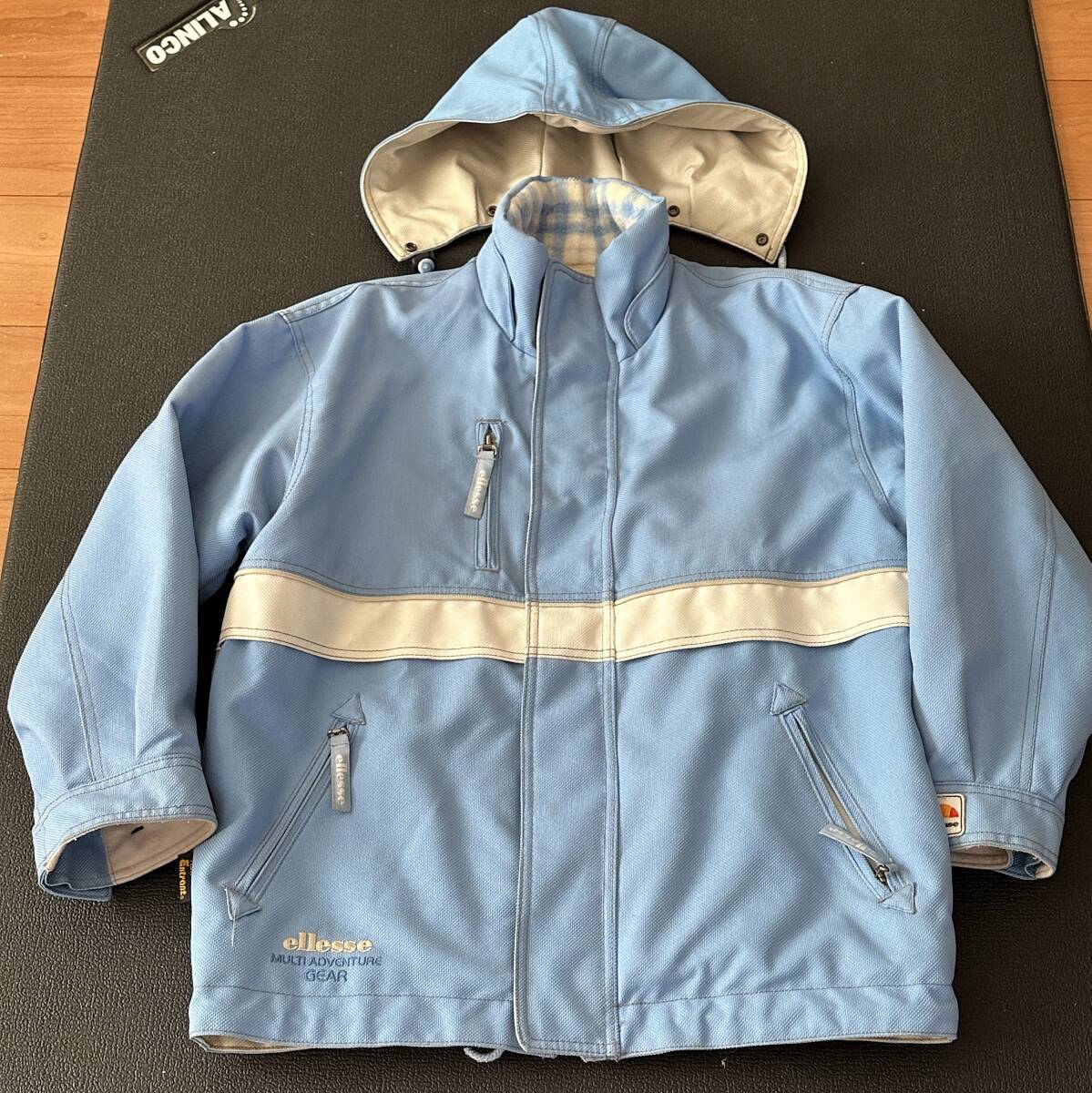 ellesse エレッセ ゴールドウィン 中綿 スキー スノーボード ウェア ジャケット トップス 白 青 紺 メンズ M ◆送料無料 日本製◆  1074K