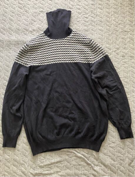 HERMES カシミヤタートルネックセーター ニット