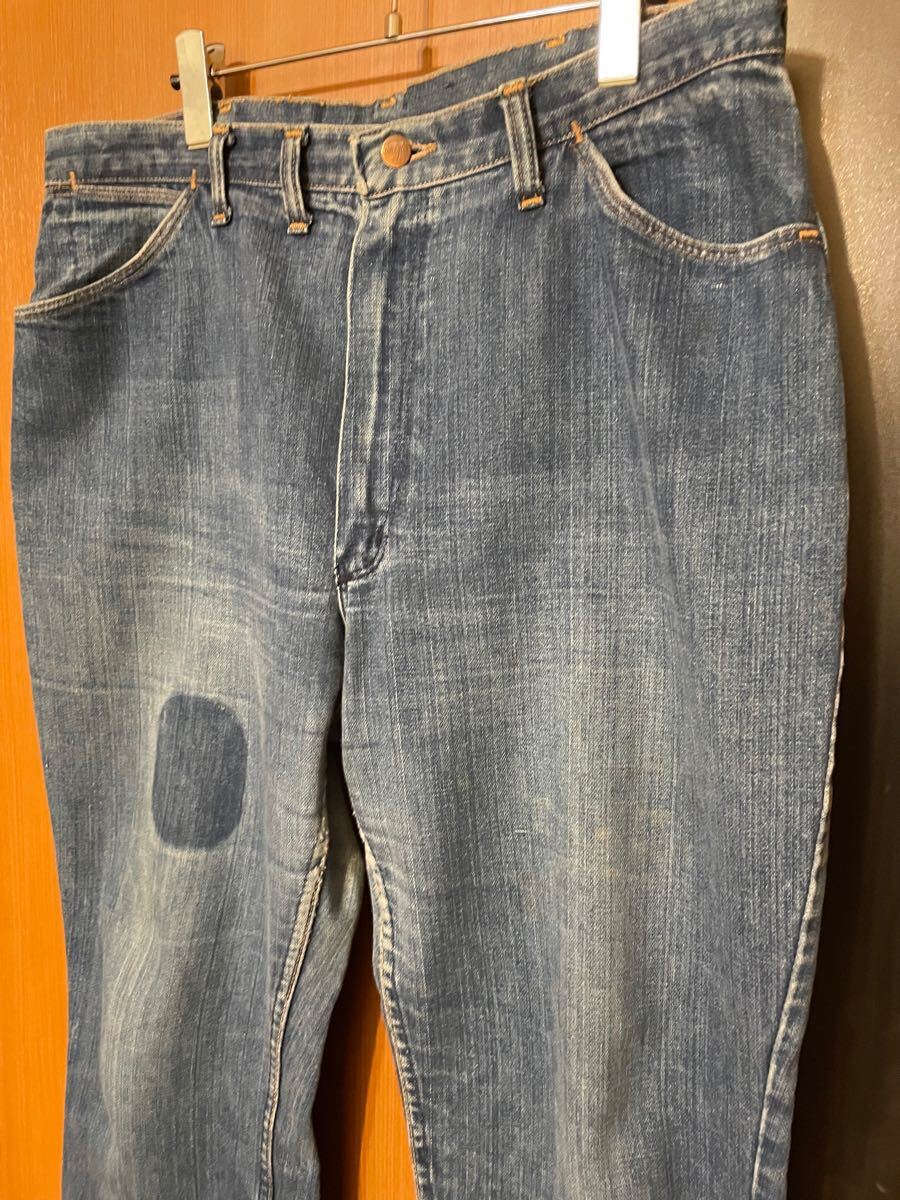希少 70s『Wrangler』VINTAGEフレアデニムパンツ ラングラー ヴィンテージ ビンテージ 古着 USA製 アメリカ製 70年代 W36 ジーンズ デニム 希少 70s『Wrangler』VINTAGEフレアデニムパンツ ラングラー ヴィンテージ ビンテージ 古着 USA製 アメリカ製 70年代 W36 ジーンズ デニム