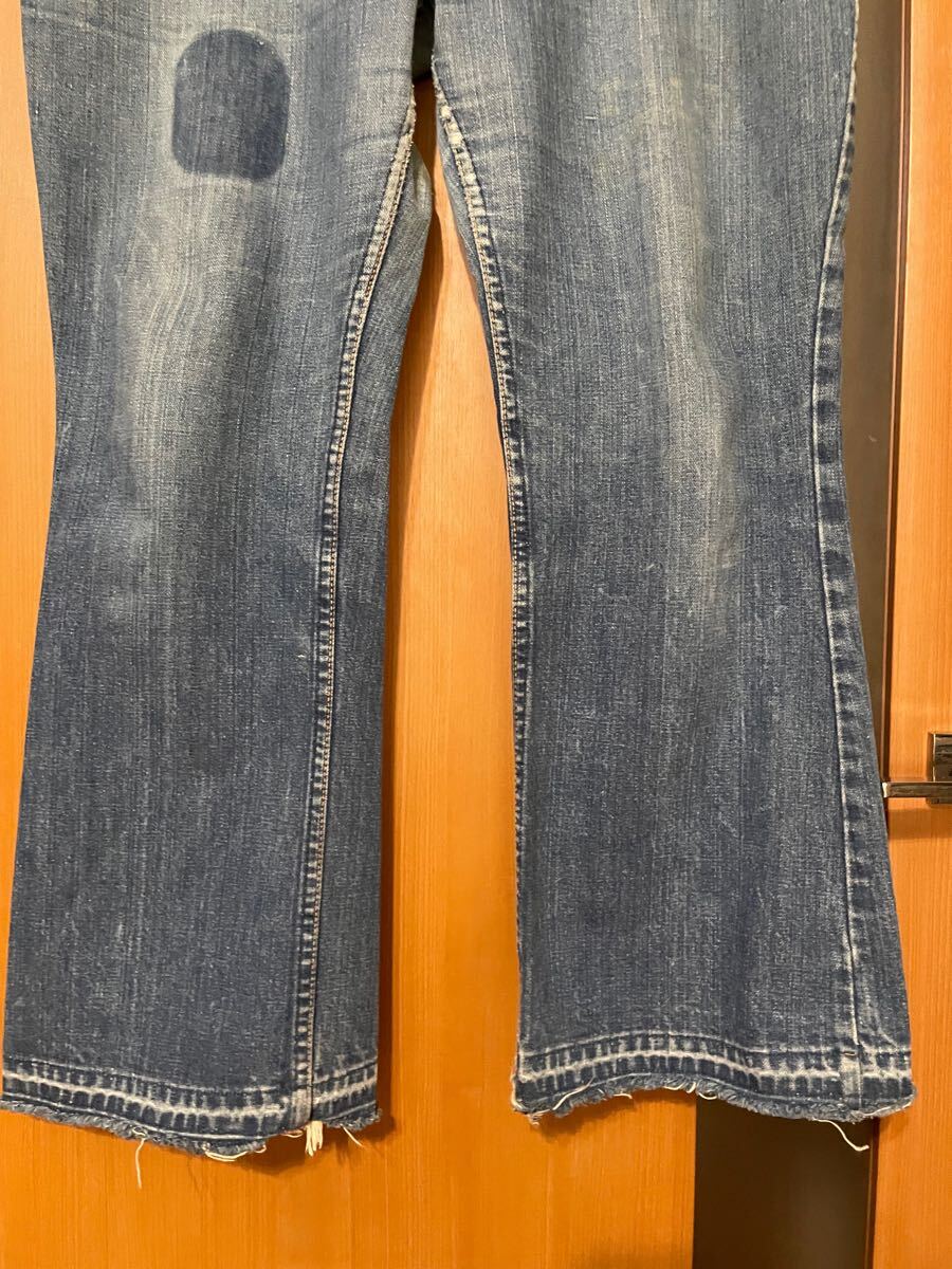 希少 70s『Wrangler』VINTAGEフレアデニムパンツ ラングラー ヴィンテージ ビンテージ 古着 USA製 アメリカ製 70年代 W36 ジーンズ デニム 希少 70s『Wrangler』VINTAGEフレアデニムパンツ ラングラー ヴィンテージ ビンテージ 古着 USA製 アメリカ製 70年代 W36 ジーンズ デニム