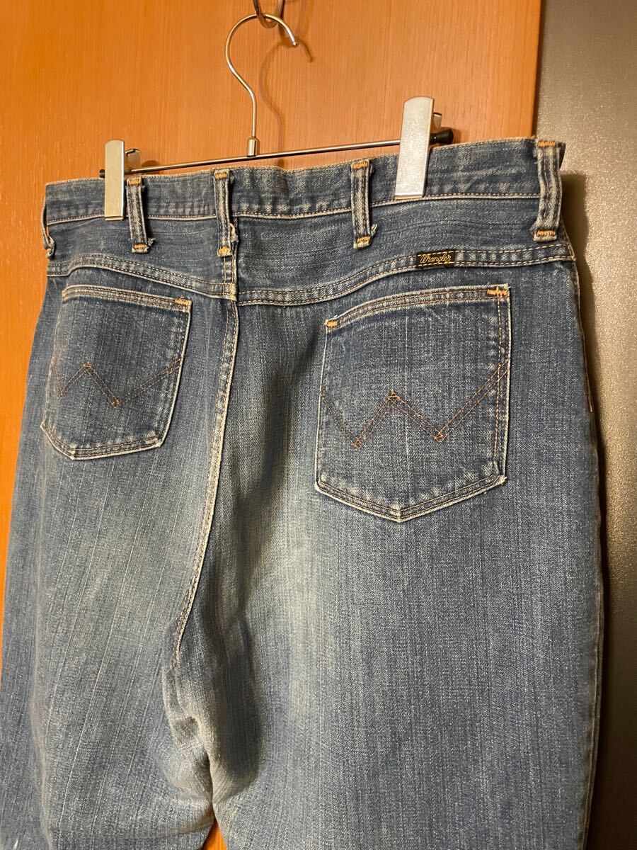 希少 70s『Wrangler』VINTAGEフレアデニムパンツ ラングラー ヴィンテージ ビンテージ 古着 USA製 アメリカ製 70年代 W36 ジーンズ デニム 希少 70s『Wrangler』VINTAGEフレアデニムパンツ ラングラー ヴィンテージ ビンテージ 古着 USA製 アメリカ製 70年代 W36 ジーンズ デニム