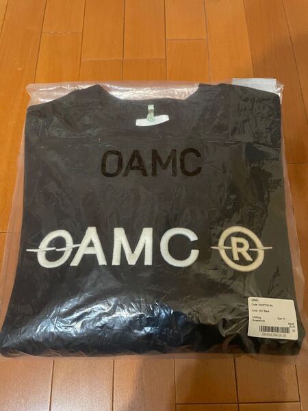 新品 定価63250円『OAMC』21A/WTILT CREWNECKフロント刺繍ロゴクルーネックスウェット オーエーエムシー スウェット L