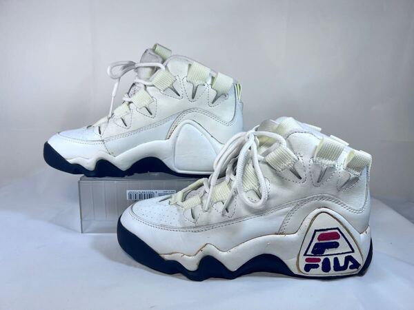 FILA フィラ グランドヒル 1 24.5cm (6H)ホワイト 90年代製 中古 箱無し