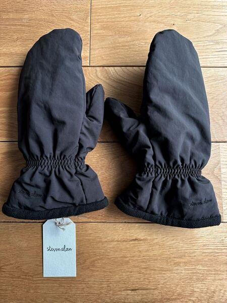 【極美品】<Steven Alan> PE DARUMA MITTENS Black グローブ スティーブン アラン ブラック シンサレート 中綿 ミトン 手袋