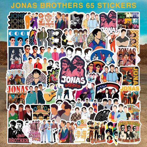 Jonas Brothers ステッカー 65枚セット PVC 防水 シール ジョナスブラザーズ ポップ ロックバンド アメリカ 音楽 ミュージシャン