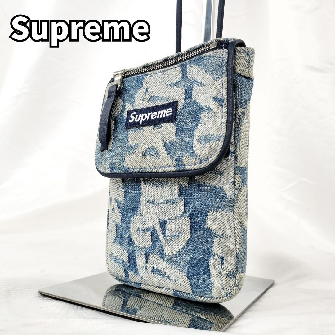 希少 美品 supreme デニム生地 バケットハット ボディーバッグ 希少 美品 supreme デニム生地 バケットハット ボディーバッグ