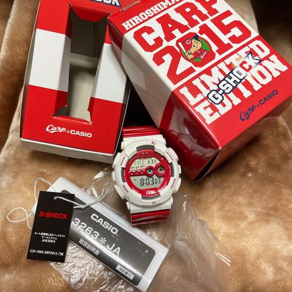 送料無料 広島 東洋 カープ × G-SHOCK 2015 限定 コラボ GD-100 Carp Limited 即決 Gショック カシオ