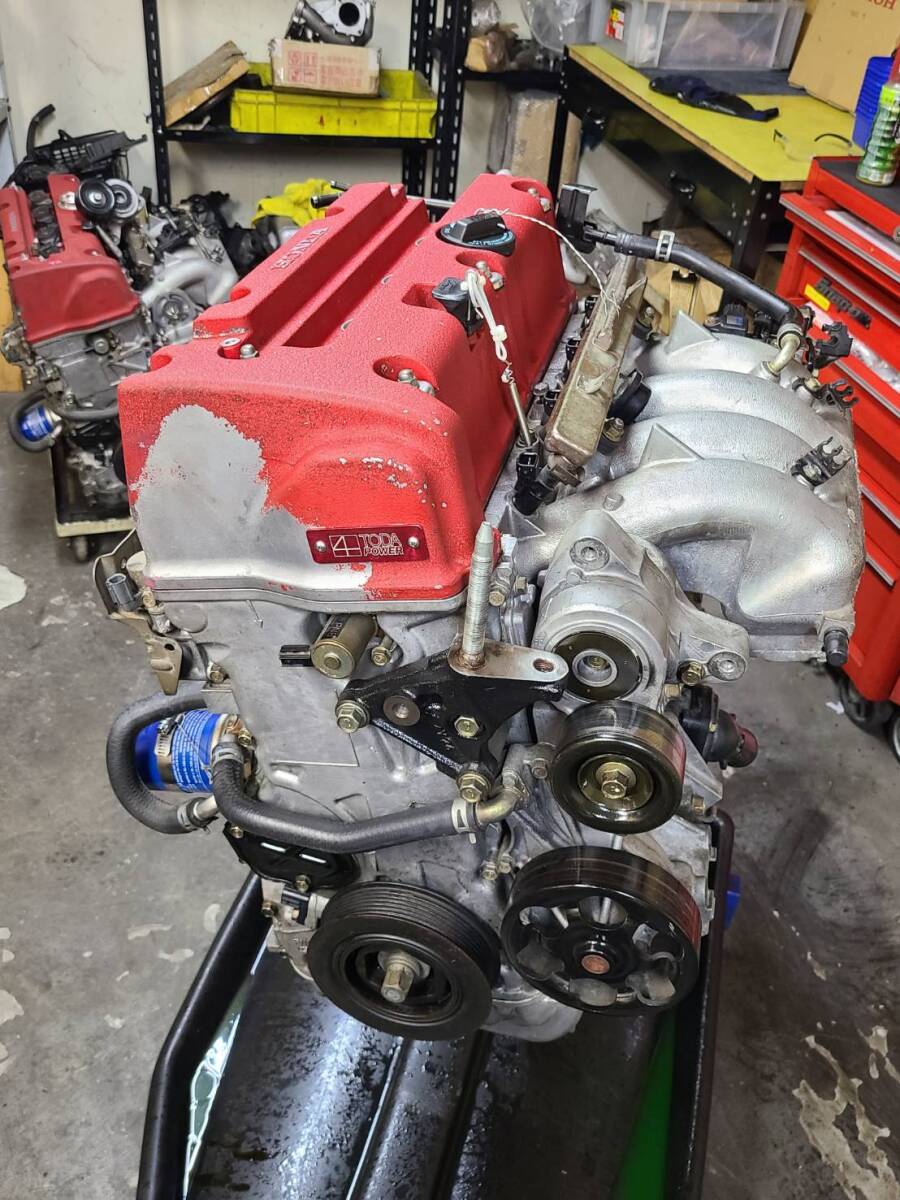 TODAレーシング制作☆ K20A エンジン☆TODA８６・５Φハイコンプピストン★I 断面強化コンロッド ！強化バルブスプリング！DC5