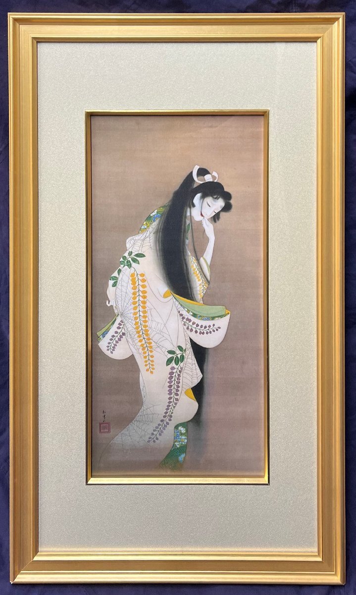 Yahoo!オークション -「上村松園」(シルクスクリーン) (版画)の Yahoo!オークション -「上村松園」(シルクスクリーン) (版画)の