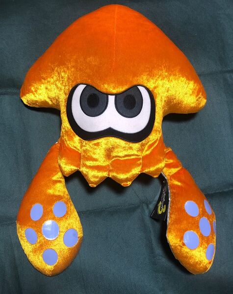 タグ付 スプラトゥーン3 イカ ぬいぐるみ オレンジ 約50cm スプラトゥーン