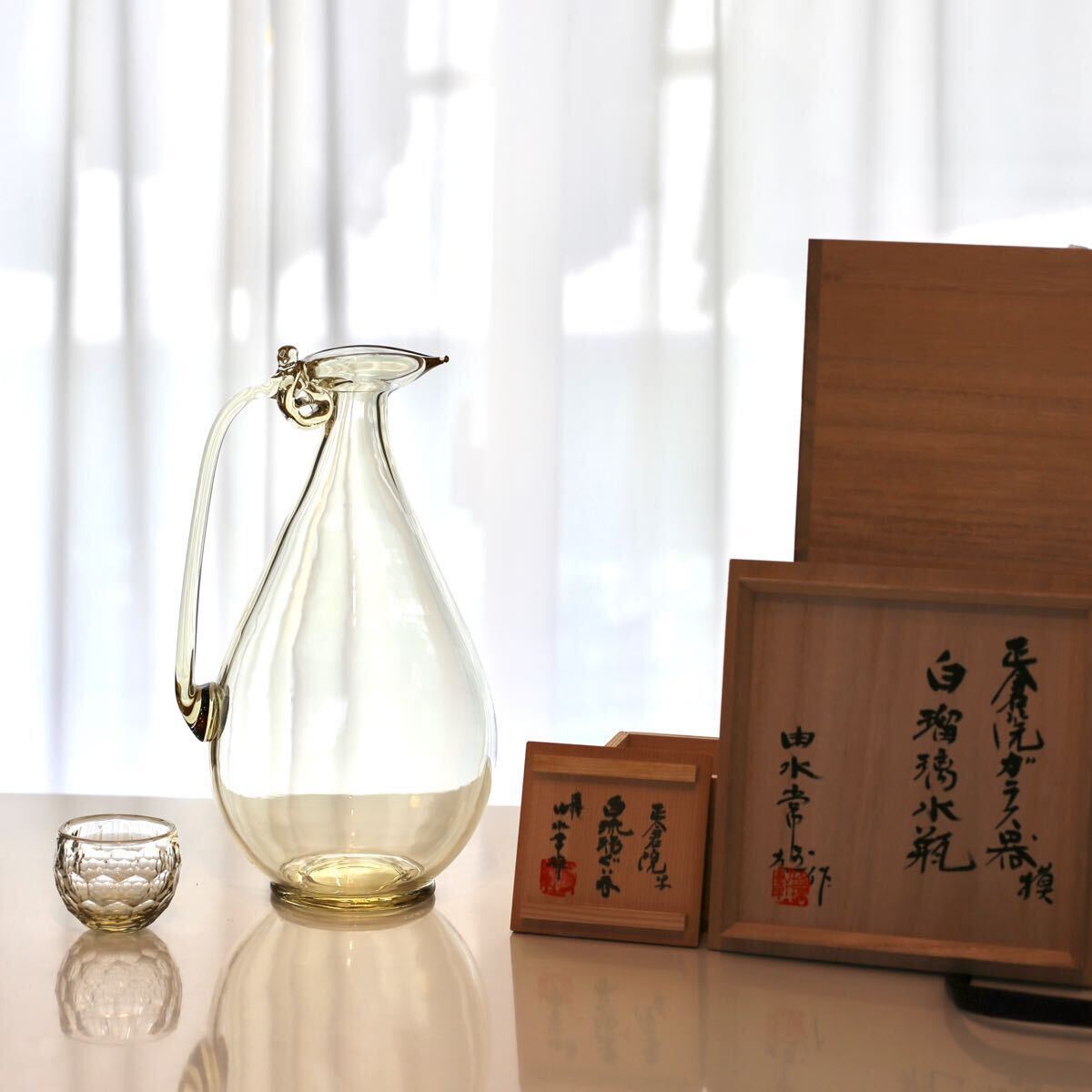 ペルシャ瑠璃ガラス 水差し ポット 古美術 美術品・アンティーク
