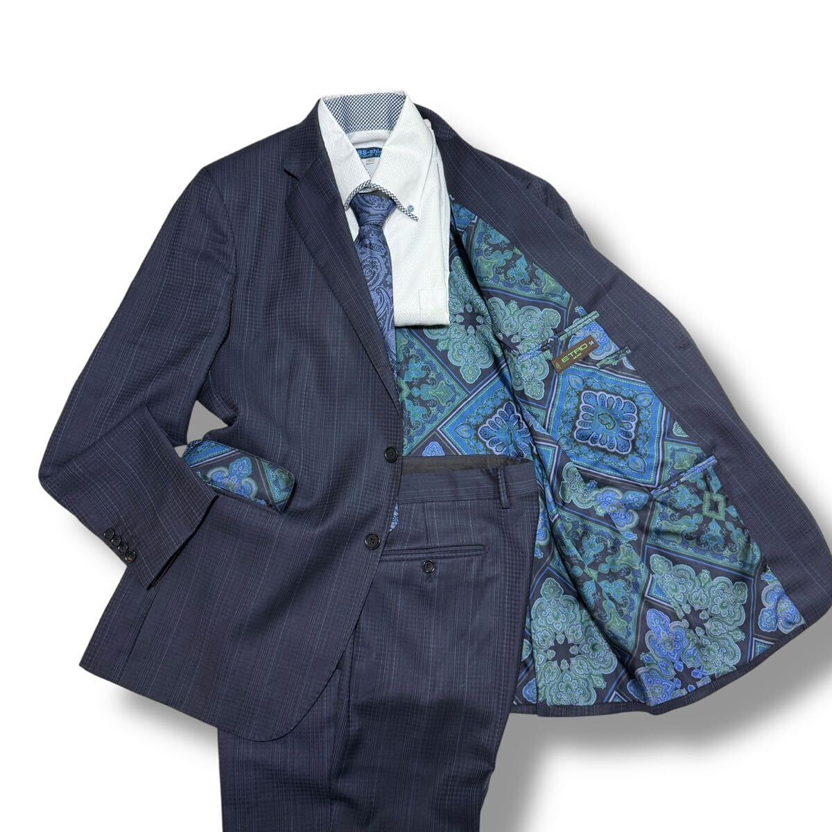 Yahoo!オークション -「etro エトロ スーツ」(スーツ) (メンズ Yahoo!オークション -「etro エトロ スーツ」(スーツ) (メンズ