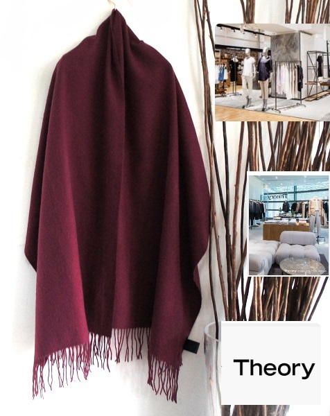 theory イタリア製 Theory セオリー カシミヤ マフラー ストール