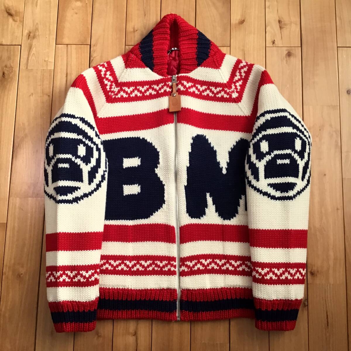 A Bathing Ape Bape BABY MILO カウチン ニット 古着 A Bathing Ape Bape BABY MILO カウチン ニット 古着
