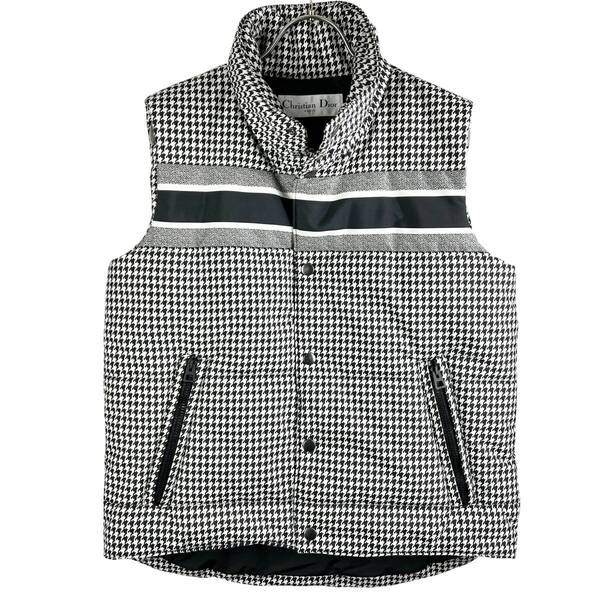 【20%OFF】Dior (ディオール) Houndstooth Pattern Down Vest (black)
