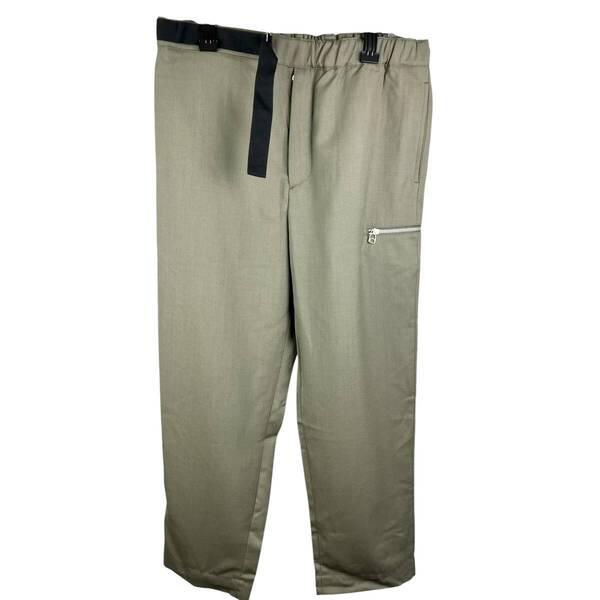 【20%OFF】OAMC (オーエーエムシー) Zip Pocket Wool Wide Pants (khaki)