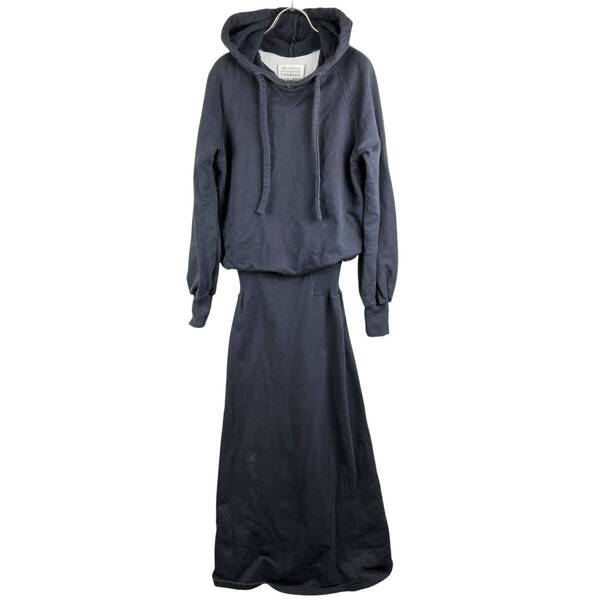 【20%OFF】Maison Margiela (メゾン マルジェラ) Stretched Waist Hoodie One Piece 17AW (navy)