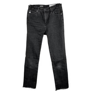 【20%OFF】AG(Adriano Goldschmied) Straight Skinny Denim Pants (black)