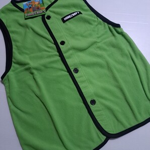 新品未使用 キッズ 150 マインクラフト スリーパー ベスト パジャマ ルームウエア 即決送料無料 あったか 防寒 Bら