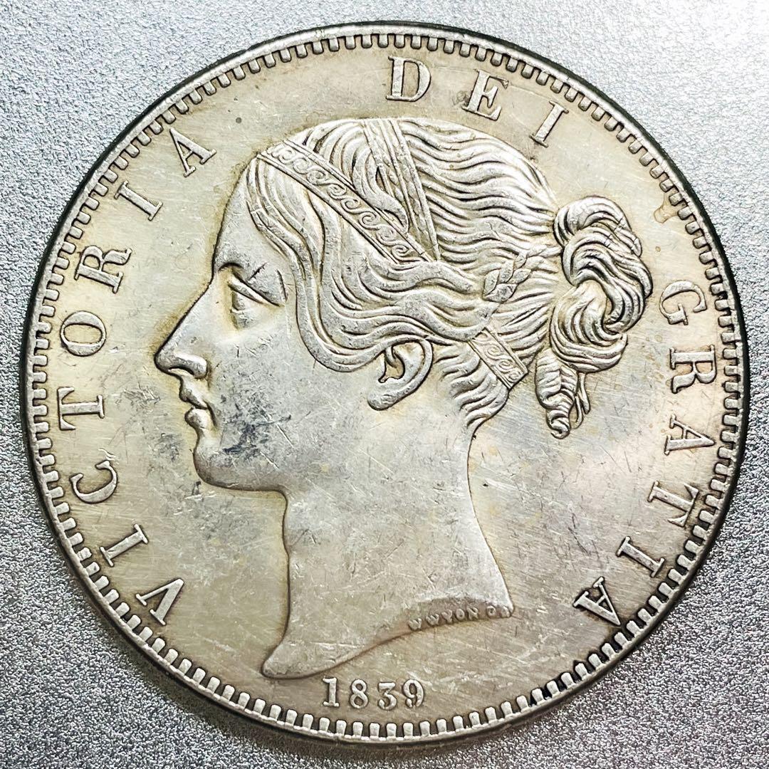 銀貨 イギリス 1897年 クラウンLXI ヴィクトリア女王 ベールドヘッド 1897 LXI ヴィクトリア女王ベールヘッドフルクラウン .925 銀貨