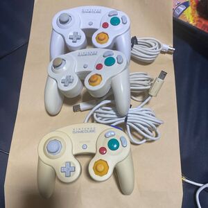 Nintendo ホワイト ゲームキューブ コントローラー GC GAMECUBE DOL-003 任天堂 ニンテンドー ホワイト 3個セット 送料無料
