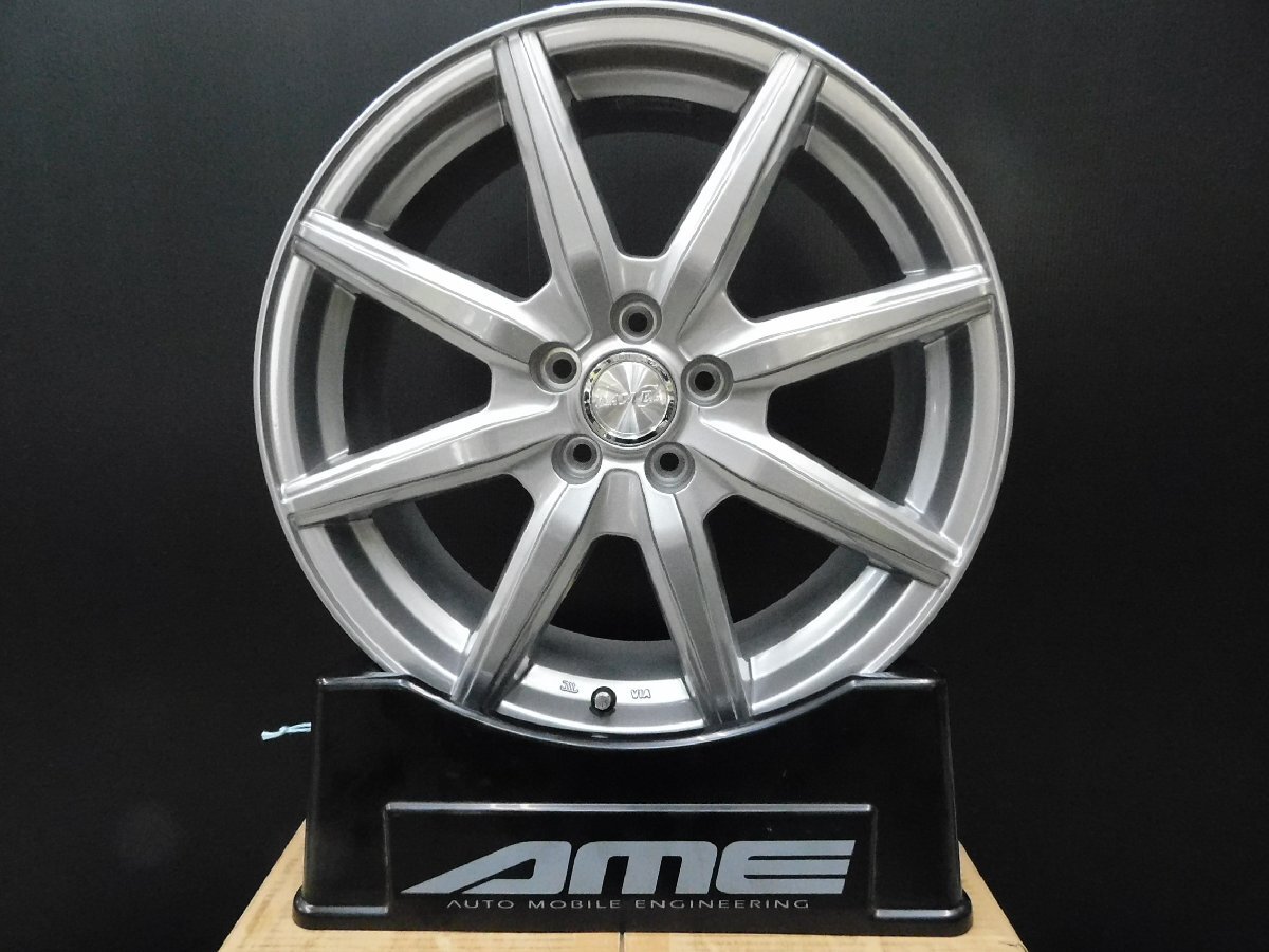 s_ 【展示品】アルミホイール4本セット 17インチ レイシア 7J ×17 +48 100/5H 昭和店