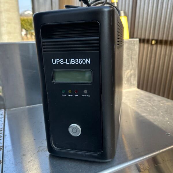 簡易動作済み UPS-LiB360N 無停電電源装置 ナカヨ電子 NAKAYO ナカヨ電子サービス ジャンク品