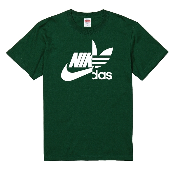 送料無料 ナイダス スタンダードTシャツ アイビーグリーン×ホワイト Mサイズ