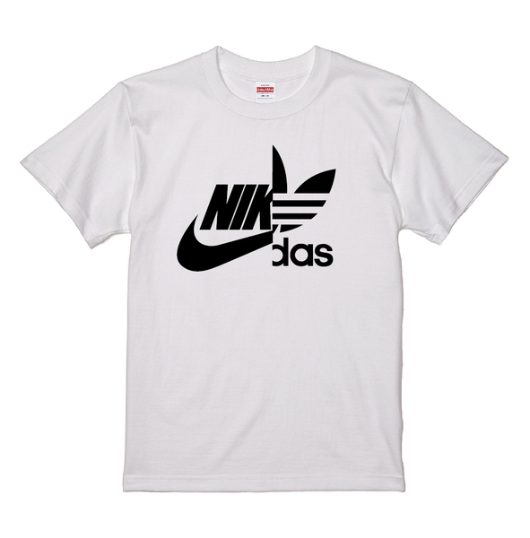 送料無料 ナイダス スタンダードTシャツ ホワイト×ブラック Mサイズ