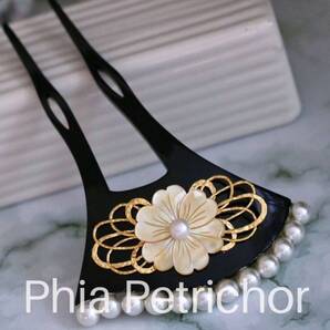 簪 蝶貝 桜 かんざし バチ型 パール 簪 髪飾り 留袖 着物 成人式 結婚式 ヘアピン ヘアアクセサリー 和 卒業式 真珠 七五三 お正月 N92