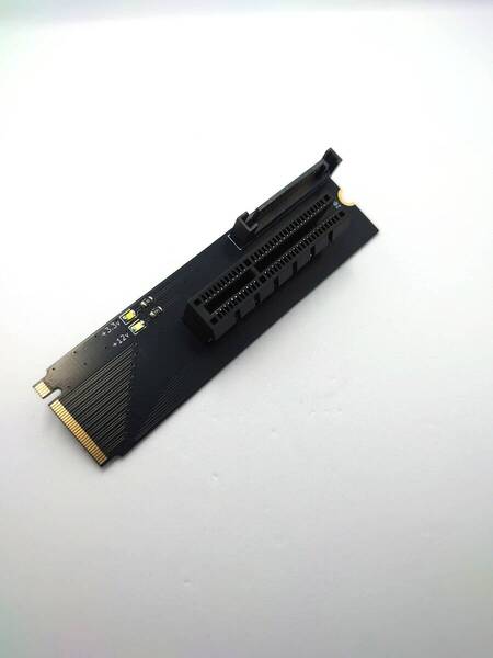 m.2 → pciex4 sata 変換 金メッキ x8x16切欠 2280 RR