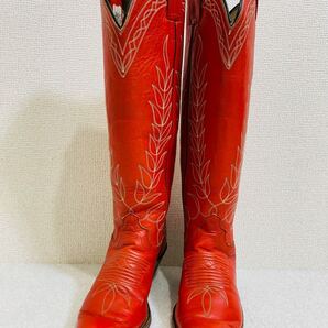 【レア】OLATHE BOOT ウエスタンブーツ レディース オレイサブーツ レディース 赤 レッド