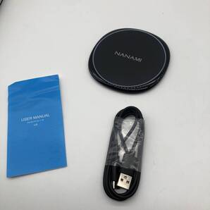NANAMI ワイヤレス充電器 Qi認証 15W出力 USB Type-C ポート iPhone 16/15/14/13/12シリーズ/SE第2世代/11Pro(Max)/XR/X/8 A1819