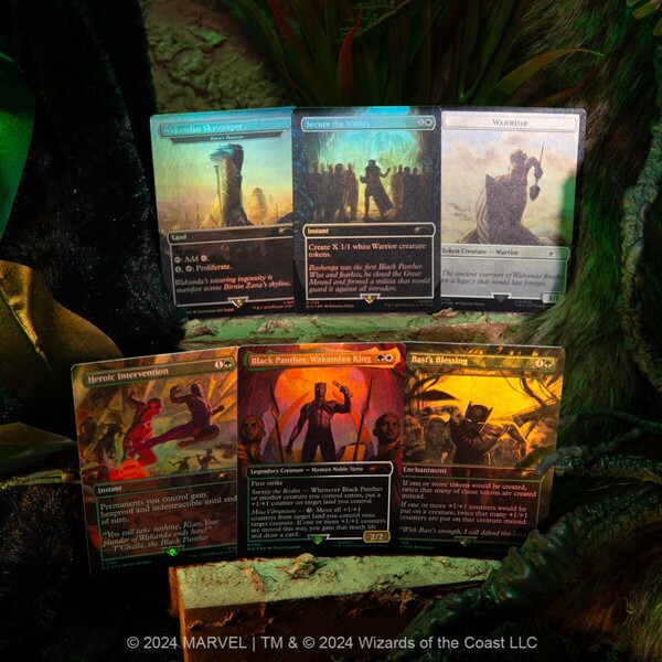 MTG シークレットレイヤー マーベル ブラックパンサー foil