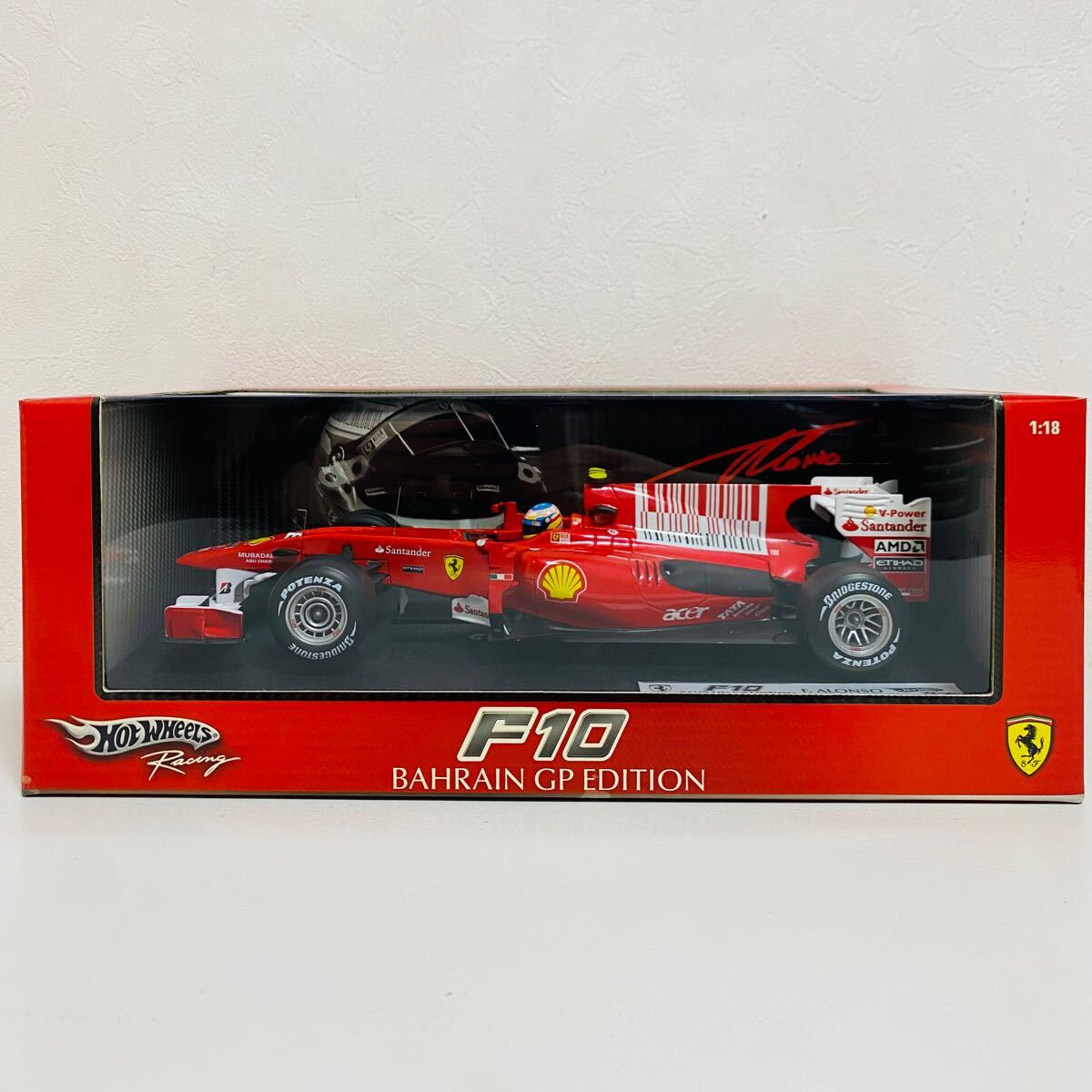 楽天市場】ホット ホィール 1/18 スケールフェラーリ F10