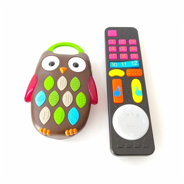 スキップホップ オウルフォン ピープル 知脳リモコン 電子 知育玩具 2個セット