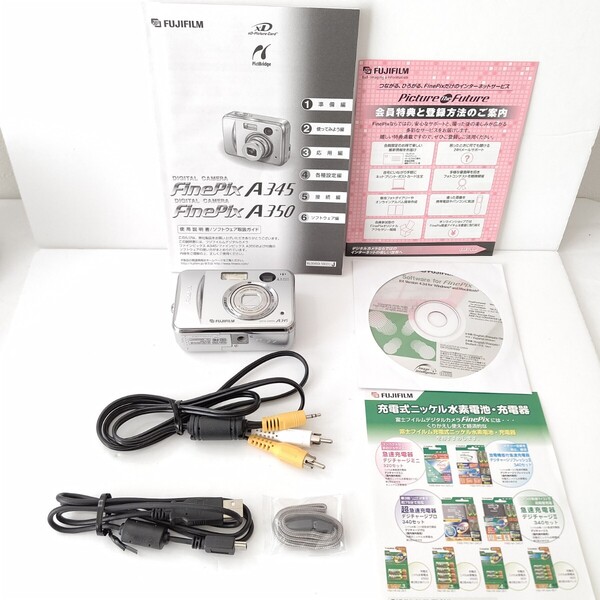 富士フィルム ファインピクス デジタルカメラ A345 極美品 電池式