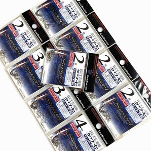 【新品未使用品・送料無料】ラインシステム サソリ BITE細軸クワセ セットした鈎バラ2号6枚.3号2枚.4号1枚 合計9枚セット