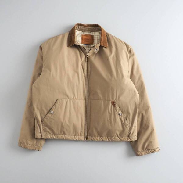 ラルフローレン Ralph Lauren スイングトップ 中綿入り 襟コーデュロイ ベージュ メンズ 美品