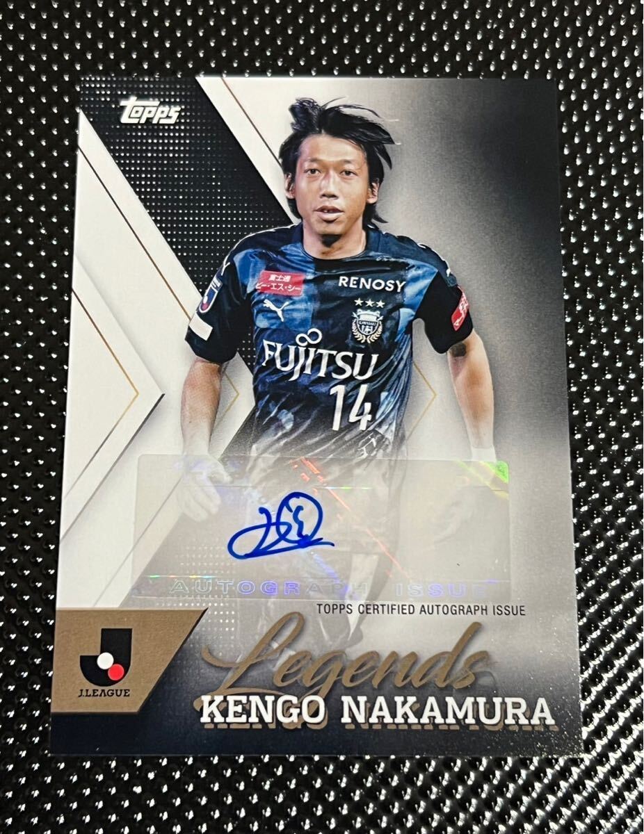 中村憲剛 TOPPS Jリーグ フラッグシップ 直筆サインカード Auto