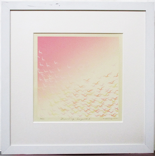 シルクスクリーン版画（1980年作・署名入り） No.10947「シルクスクリーン：山口 博一〈D.A.N.S.O